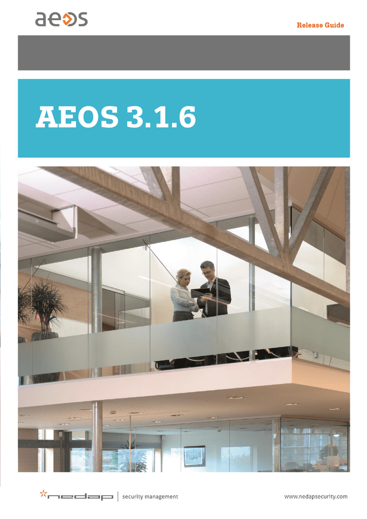 Nedap AEOS AEOS 3.1.6 Access Control Software Datasheet | Manualzz