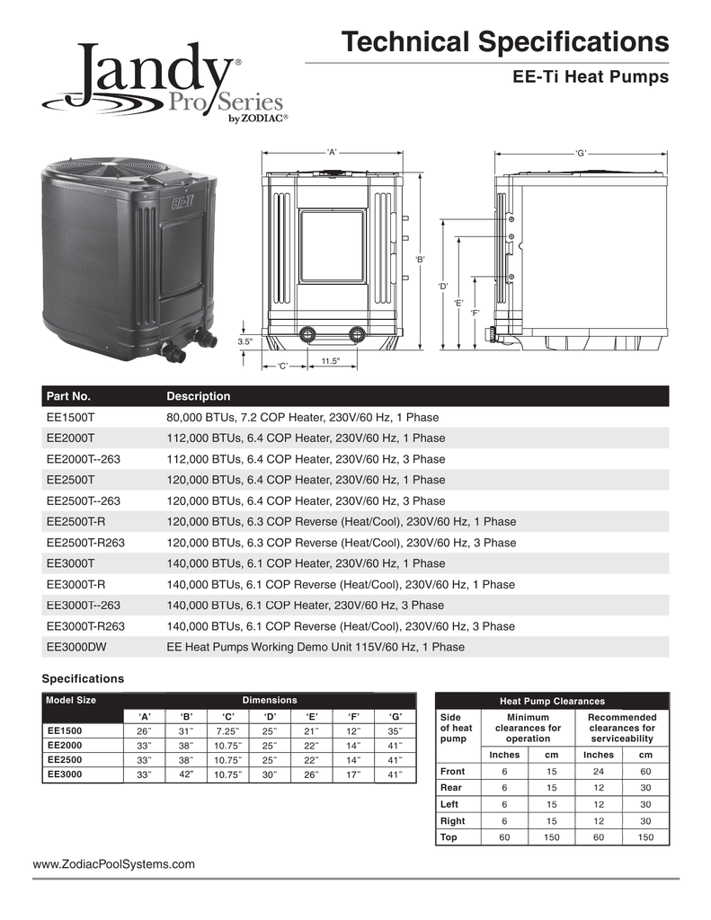Jandy JE Pro Series Operation Manual