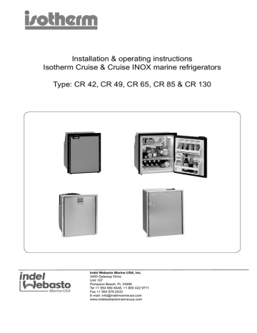 Isotherm Cruise Manual Manualzz