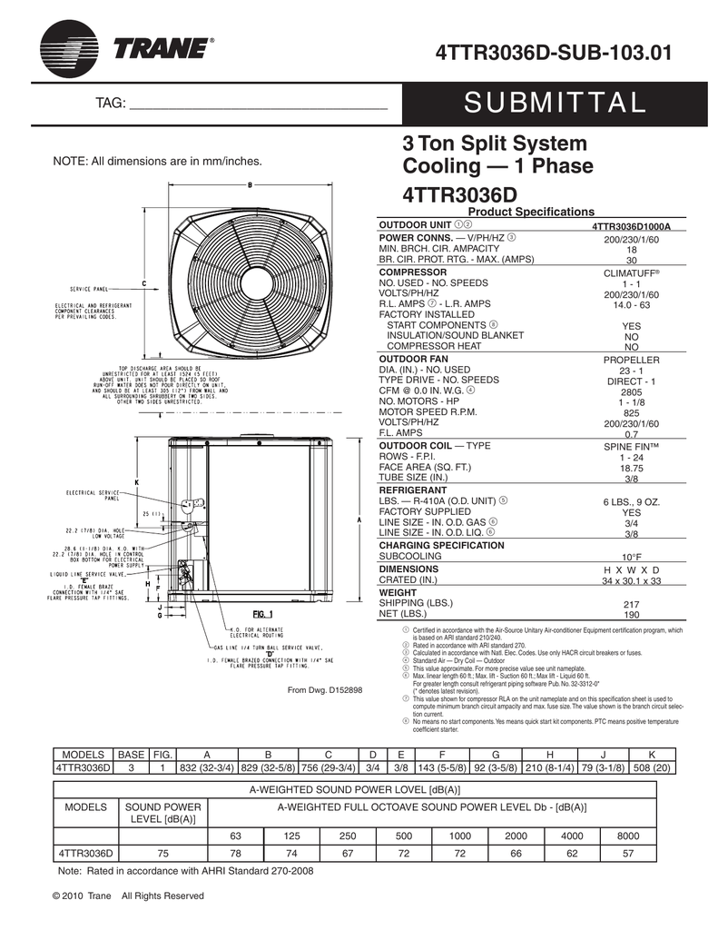 4ttr3036 trane