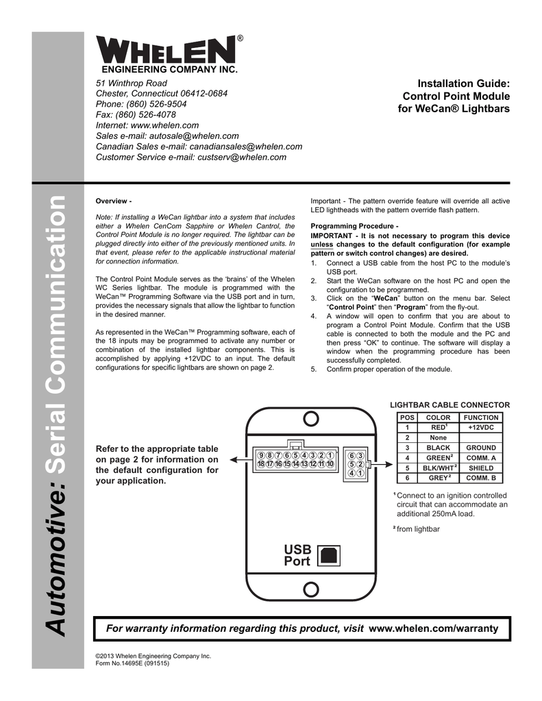 Whelen Liberty Ii Lightbar Wiring Diagram - Wiring Diagram