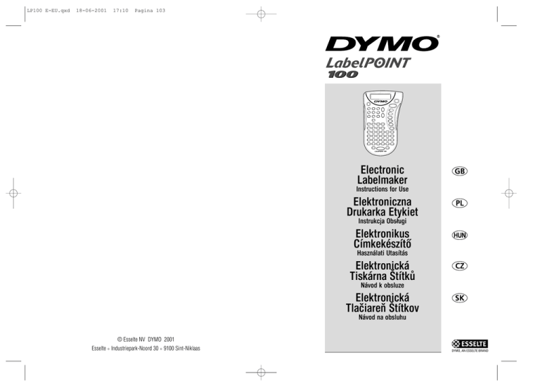 dymo labelpoint 100