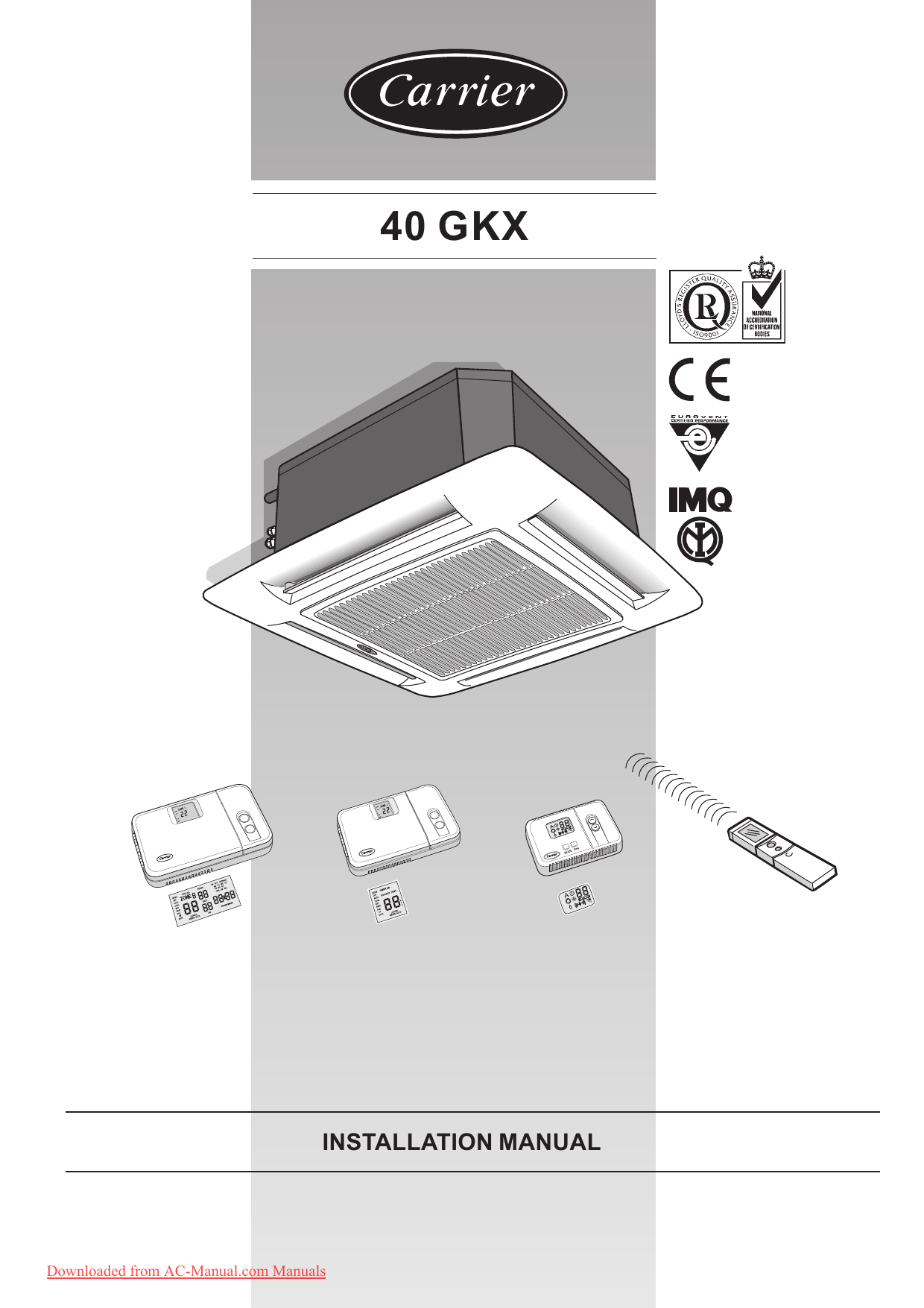 Carrier 40gkx036 User Guide Manual Pdf Manualzz