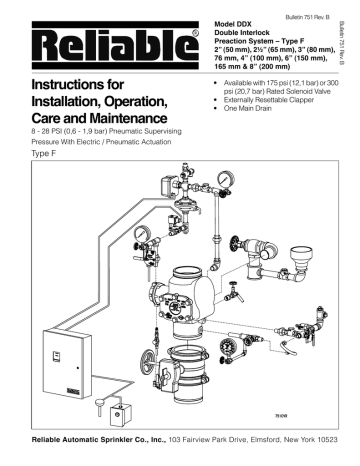 Model Ddx Double Interlock Preaction System Type F Manualzz