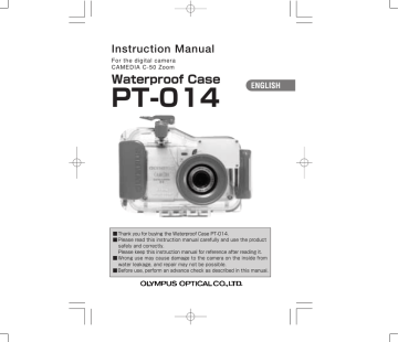 PT-014 Underwater Housing Instruction Manual | Manualzz