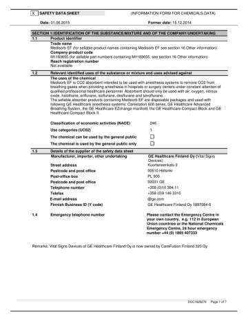 Medisorb Ef Clp Safety Data Sheet Manualzz