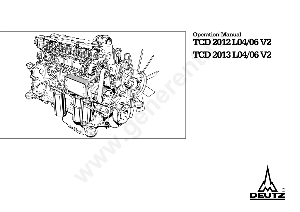  Generent Ru Tcd 2012 L04 06 V2 Tcd 2013 L04 06 V2 Operation Manual Manualzz