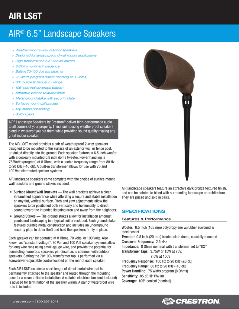crestron speakers