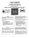 Mendota DXV-45  Installation &amp; Operating Instructions