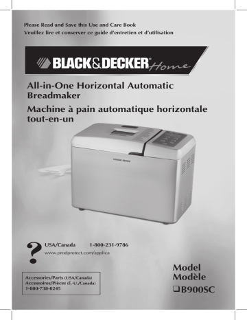 Black & Decker B900SC Use And Care Book Manual | Manualzz