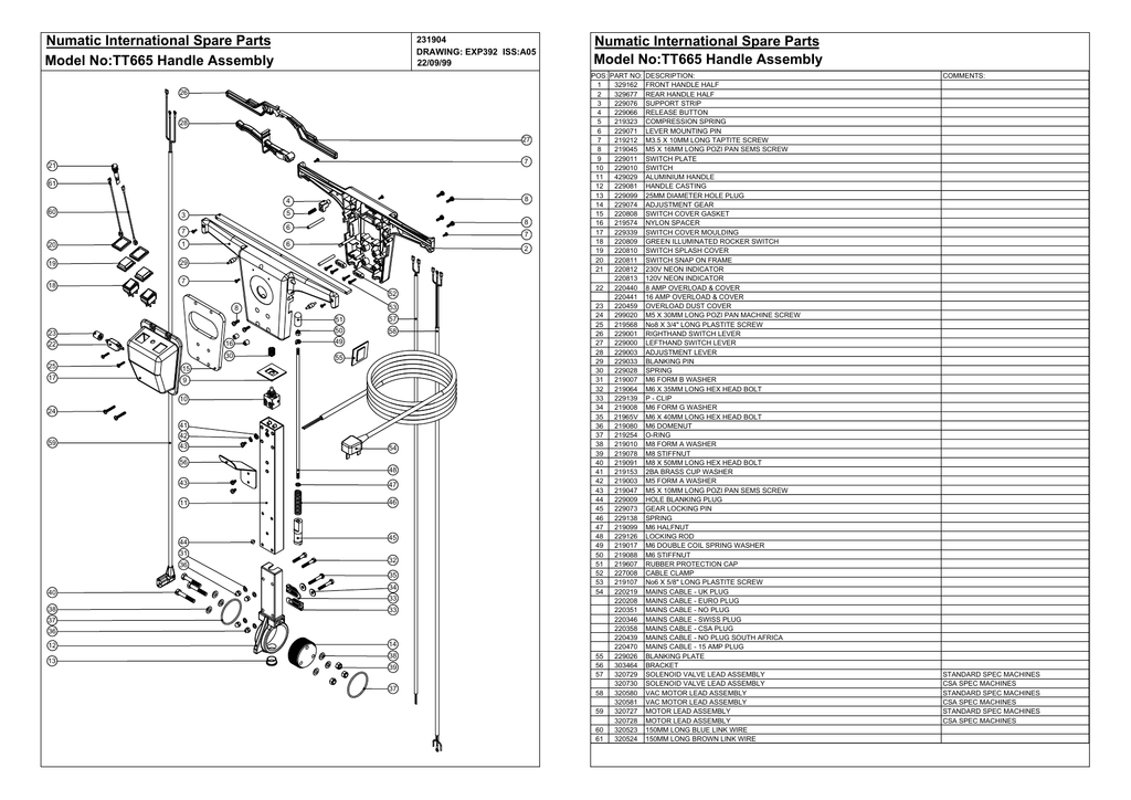 Numatic Spare Parts List Reviewmotors.co