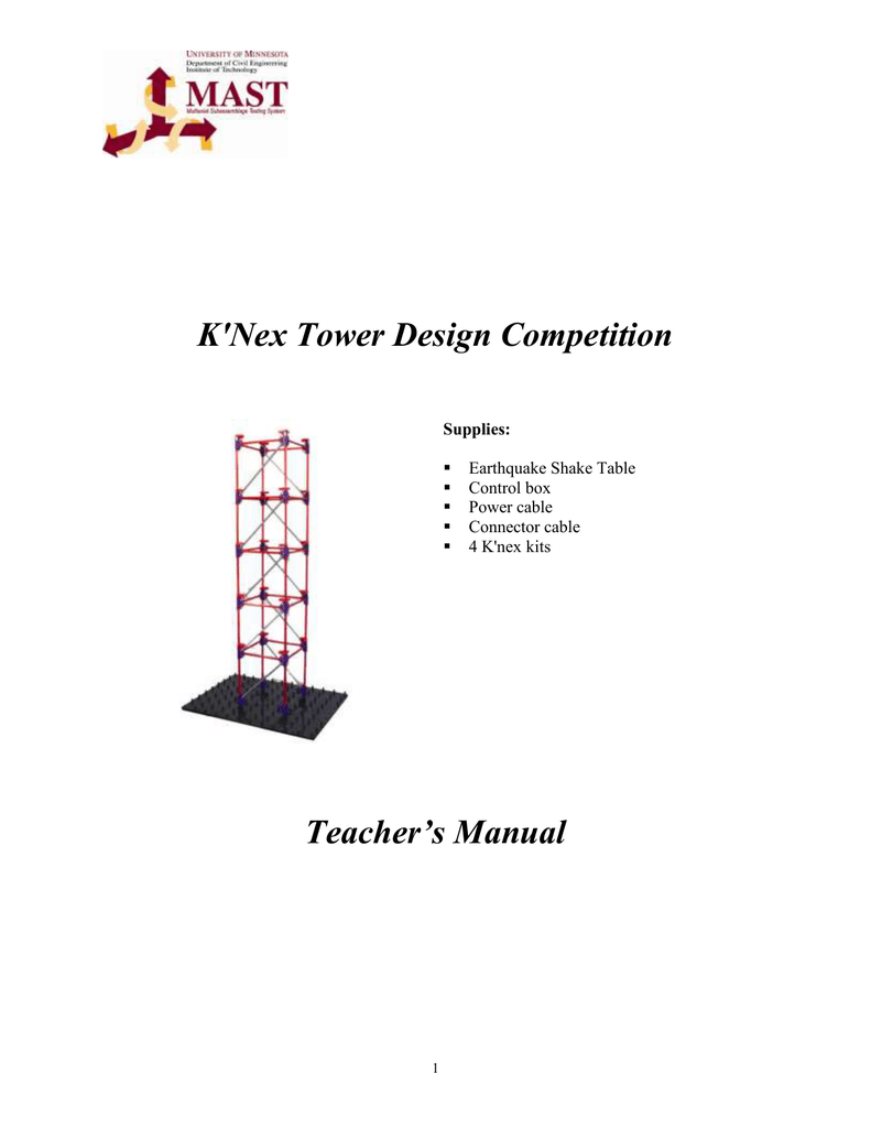 Earthquake Shake Table Kit