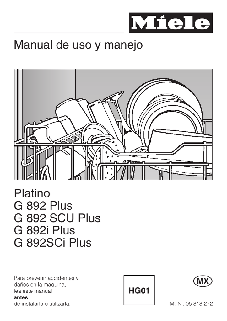 Miele G892 El manual del propietario Manualzz