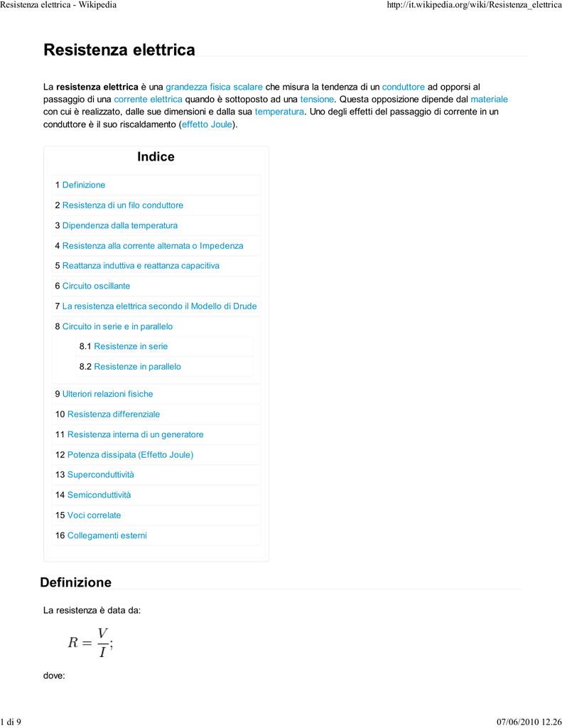 DI UN CONDENSATORE EQUAZIONE DIFFERENZIALE SCARICARE