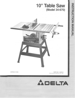 Delta 34-670 - User manual, instruction manual | manualzz.com Delta Table 34 670 Switch Wiring Diagram Manualzz