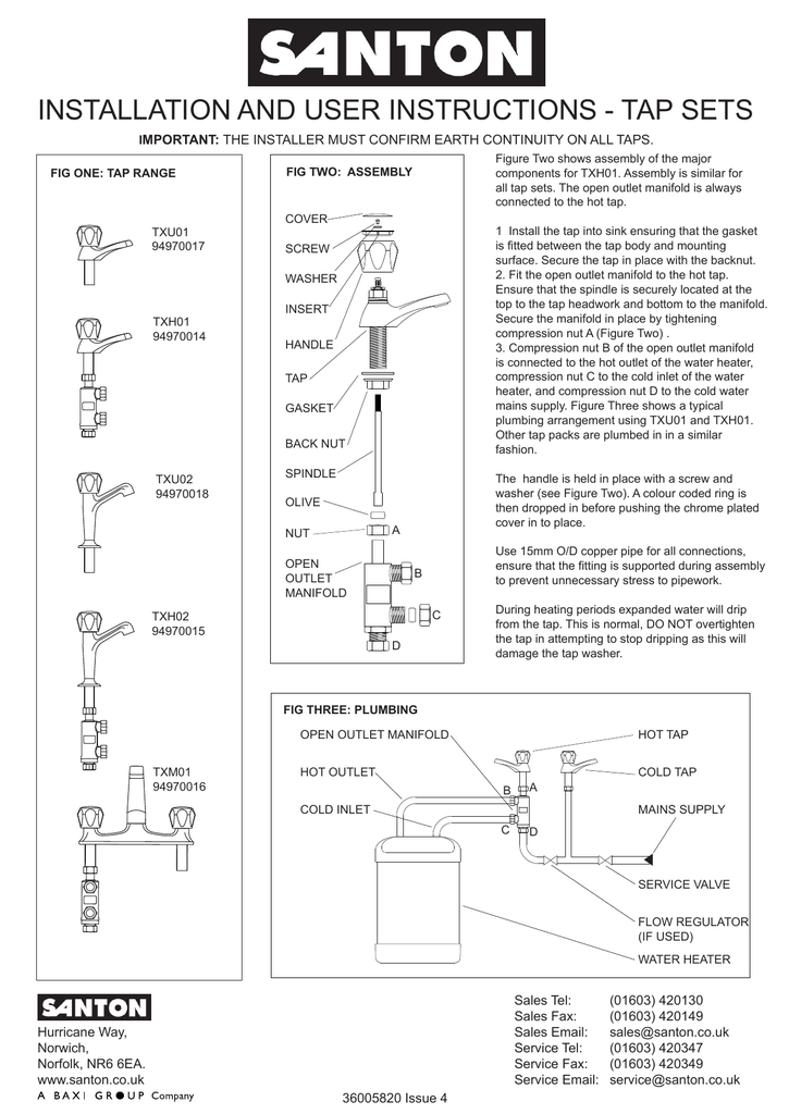 Vented Taps Installation Instructions Manualzz
