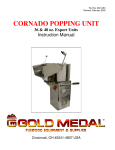 Cornado 36 oz. &amp; 48 oz. Export Units Instruction Manual