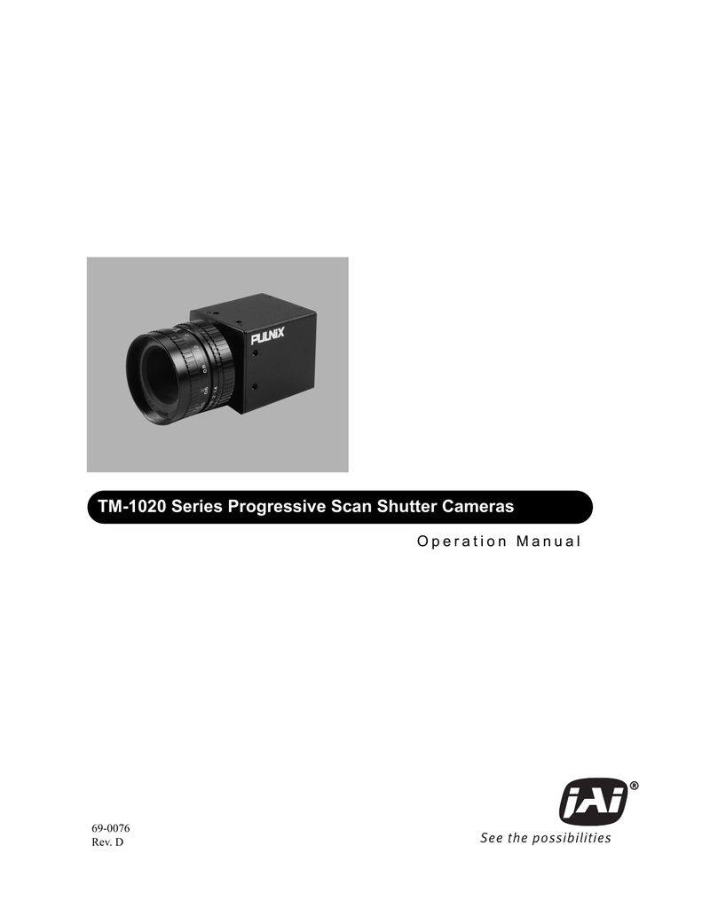 JAI TM1020A15 Operation Manual Manualzz