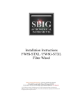 SBIG FW8S-STXL, FW8G-STXL Filter Wheel Manual | AI Chat &amp; PDF Download