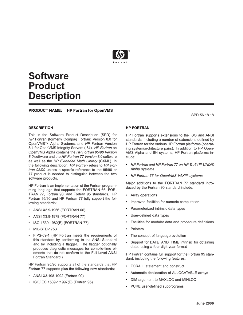 Hp Fortran For Openvms Manualzz