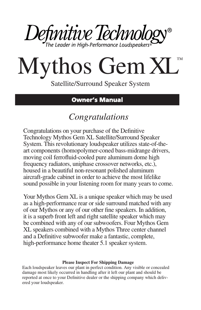 definitive technology mythos gem xl