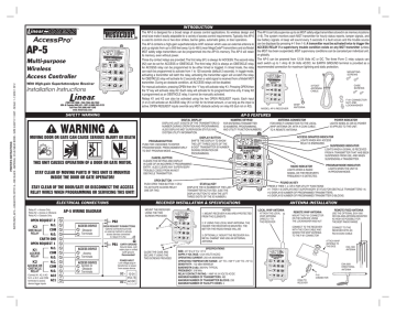 Linear Ap 5 Multipurpose Wireless Access Controller Manual Manualzz