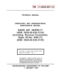 Radio set AN PRC-77, Receiver-Transmitter Radio RT-841 /PRC-77 Technical Manual