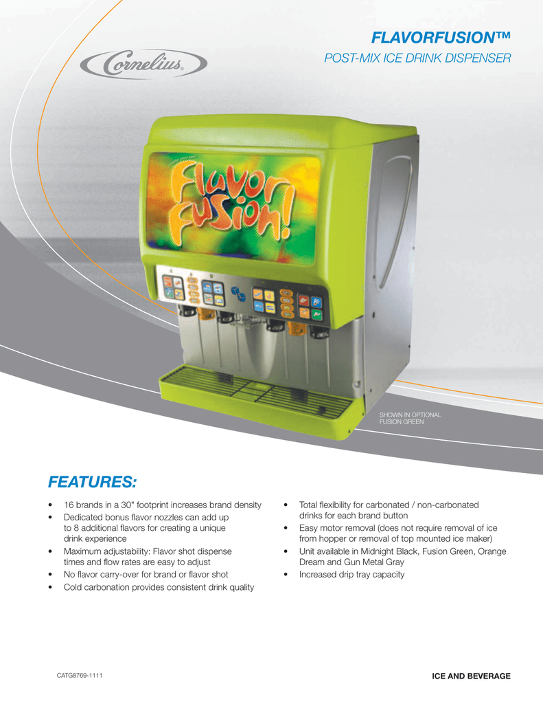 Cornelius FlavorFusion Post Mix | Manualzz