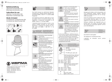 Werma Signaltechnik 424 Operating Manual | Manualzz