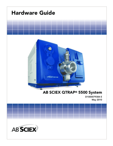 User Guide: AB SCIEX QTRAP 5500 System Hardware Overview | Manualzz