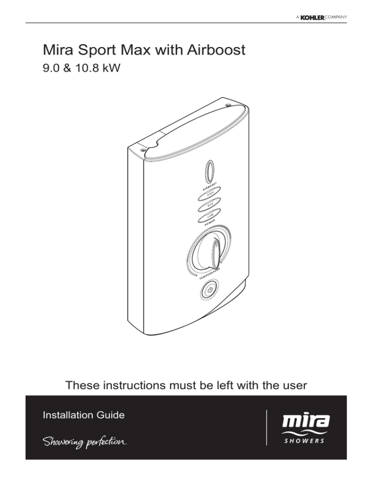 Mira Sport Airboost User Manual Manualzz