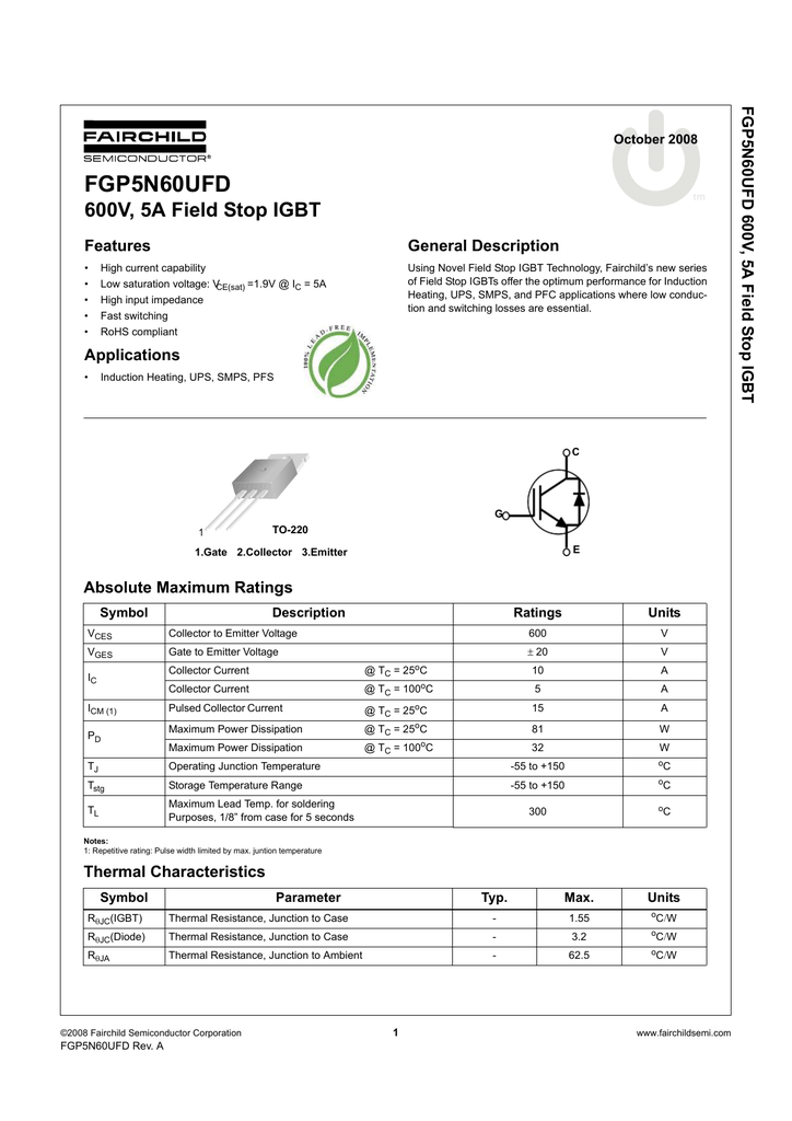 Fgh40n60 datasheet. Fgh40n60sfd. Igbt транзистор fgh60n60. Транзистор fgh40n60. Igbt 40n60 транзистор.