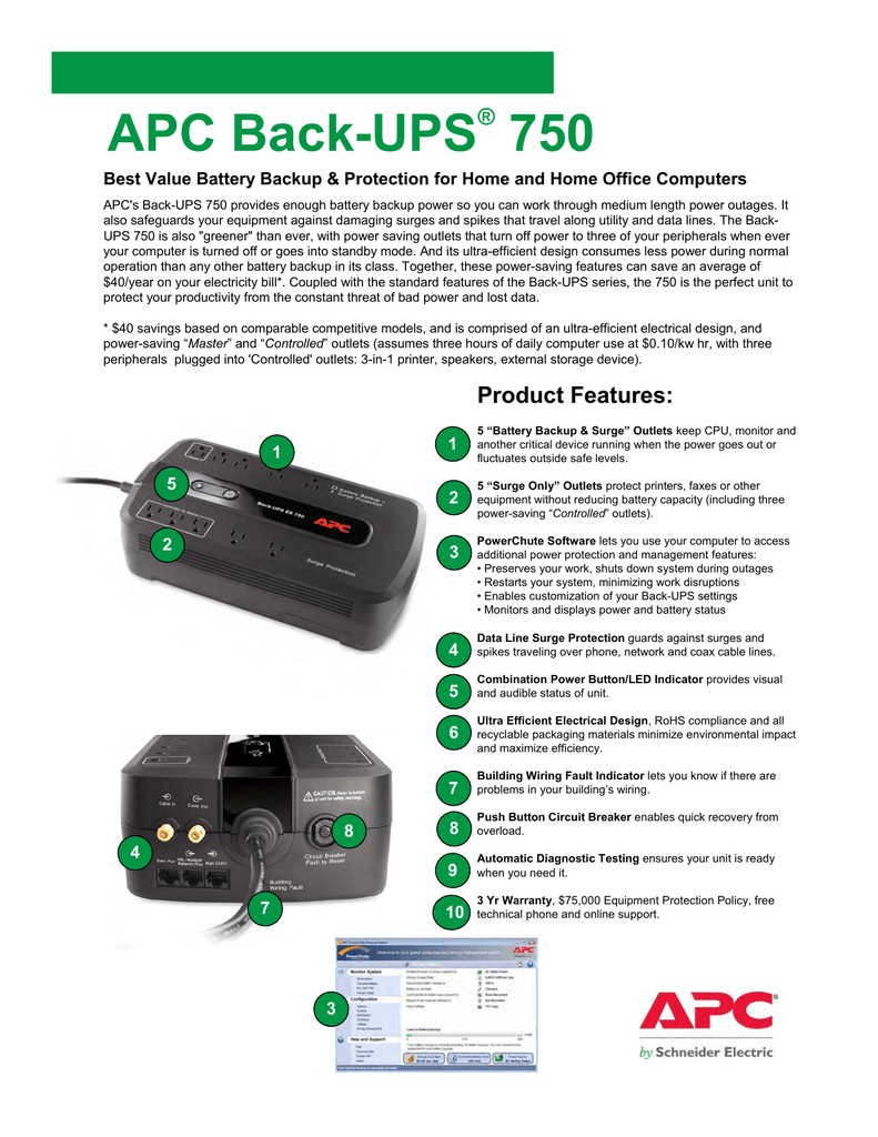 Apc Back Ups 750 Manualzz