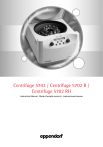 Eppendorf Centrifuge 5702, 5702 R, 5702 RH Instruction Manual | Manualzz