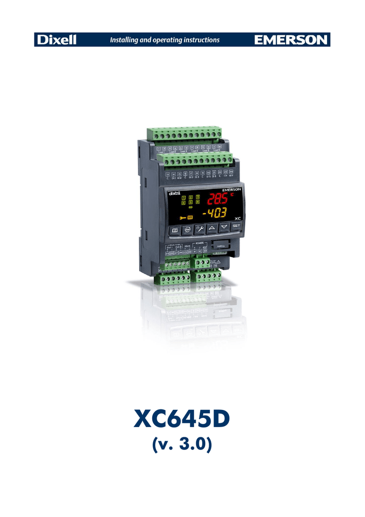 DIXELL XC460D  Digital controller for managing up to 6 compressors or fans 230V 