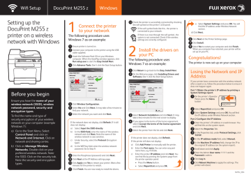1 Setting Up The Docuprint M255 Z Wifi Setup Manualzz