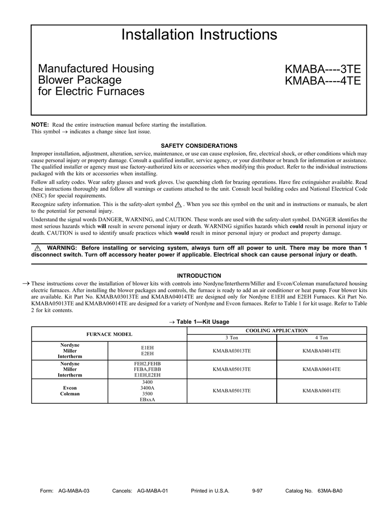 Coleman Intertherm 8 10 12 KW Electric Furnace Heat Sequencer Relay