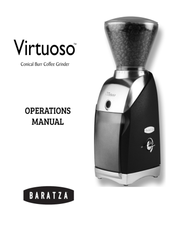 CARE and CLEANING. Baratza Virtuoso 