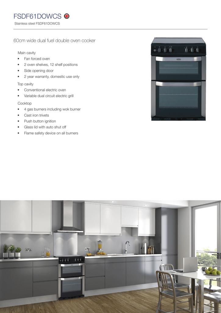 60cm wide electric cooker