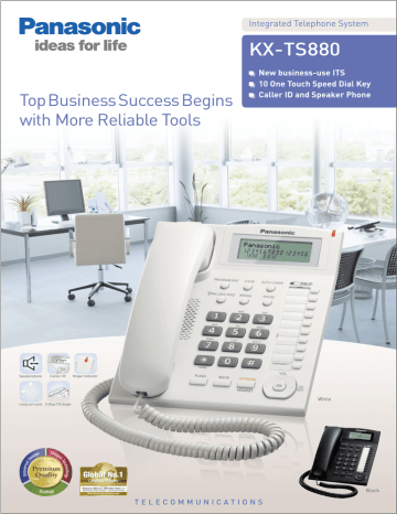 Panasonic KX-TS880 leaflet | Manualzz