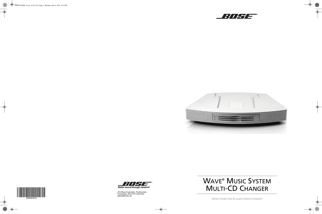 Bose Wave® music system multiCD changer, SoundSport® inear headphones