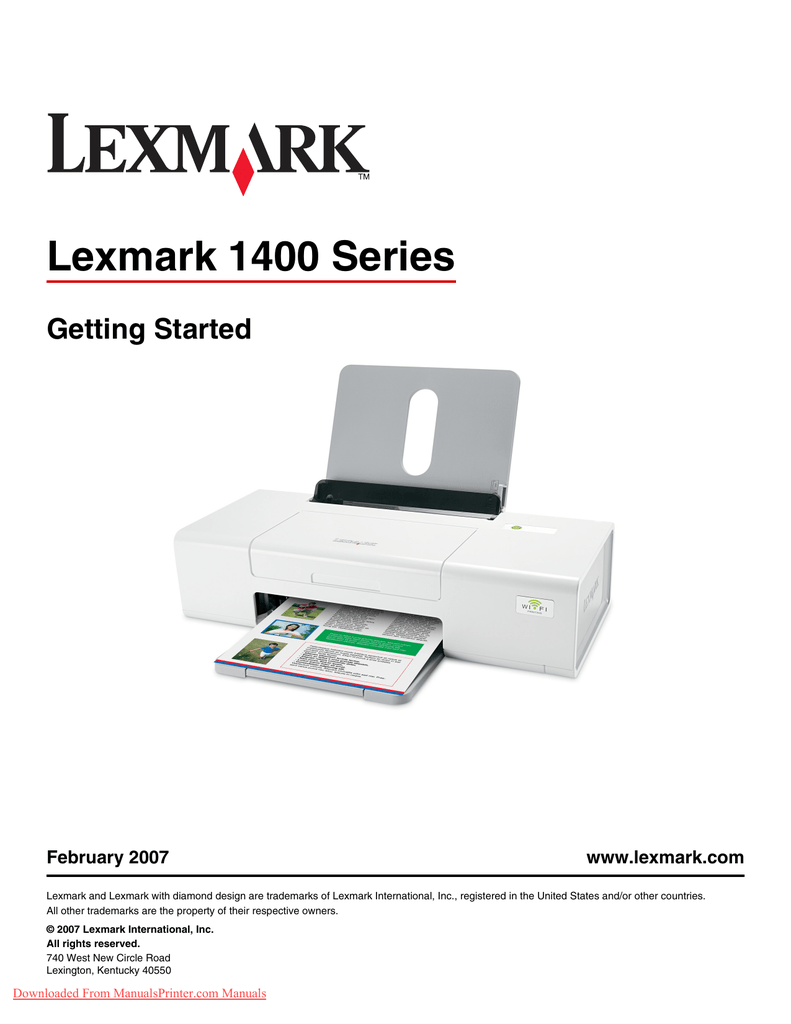 Lexmark Z1420 Printers User Guide Manual Pdf Manualzz