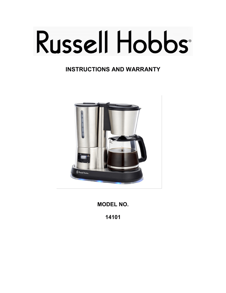 14101 Russell Hobbs Digital Filter Coffee Maker