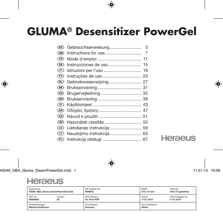 GLUMA Desensitizer PowerGel ® Manualzz