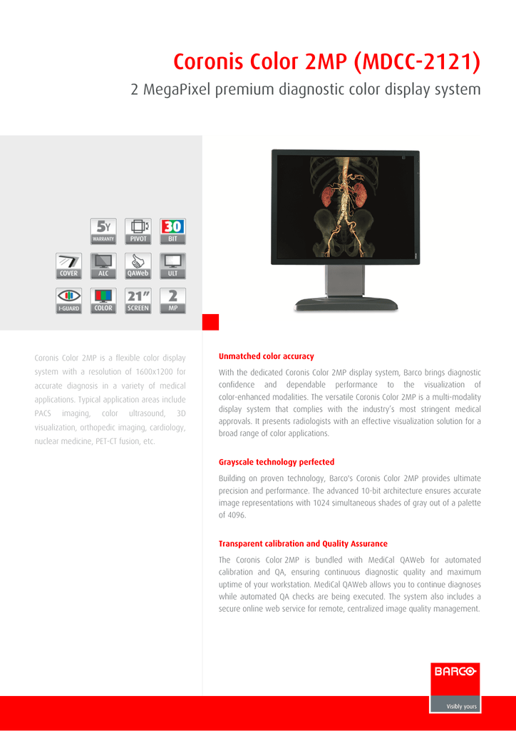 Barco Mdcc 2121 Data Sheet Manualzzcom - 