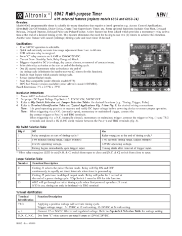 Altronix 6062 Installation instructions | Manualzz