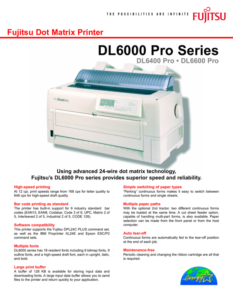 fujitsu dot matrix printer