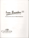 Iron Breaker III Operating Manual -  CHARGER