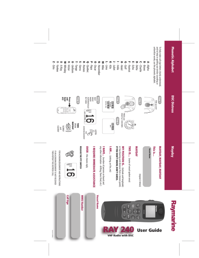 Ray240 Chart Manualzz