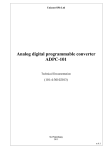 Analog digital programmable converter ADPC-101 Technical Documentation